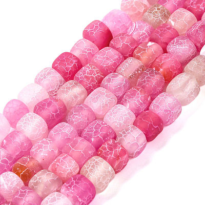Natural Weathered Agate Beads Strands G-NH0038-01D-1