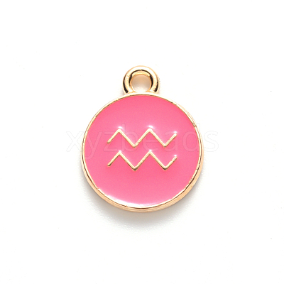 Alloy Enamel Pendants X-ENAM-S124-01A-03J-1