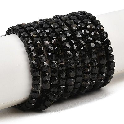 Natural Black Tourmaline Beads Strands G-P612-B01-01-1