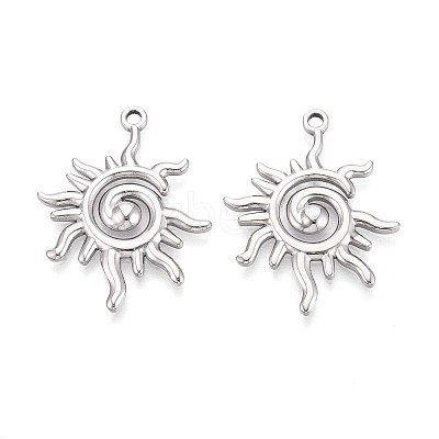 304 Stainless Steel Pendants STAS-T065-07P-1