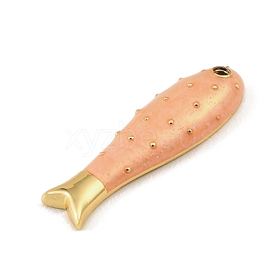 Brass Enamel Pendants KK-CBAF17A-06G-01-1