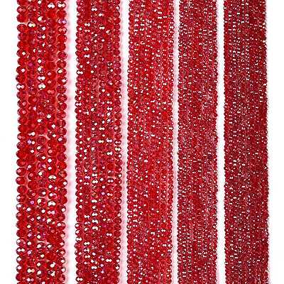 Electroplate Glass Beads Strands EGLA-A044-T4mm-B01-1