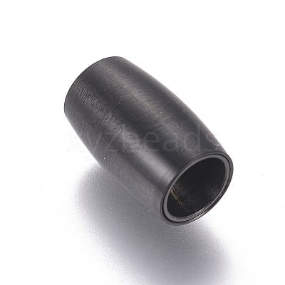 304 Stainless Steel Magnetic Clasps with Glue-in Ends STAS-I120-57B-B-1