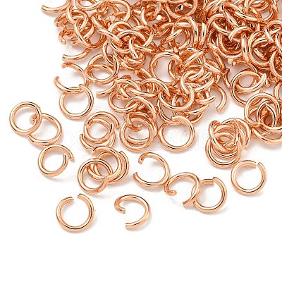 304 Stainless Steel Open Jump Rings STAS-O107-06RG-E-1
