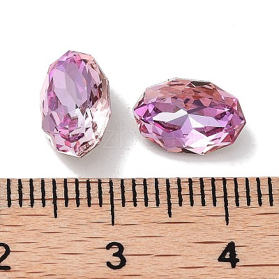 Glass Rhinestone Cabochons RGLA-G020-02C-D123-1