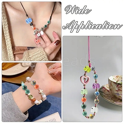 1 Strand Synthetic Malachite Dyed Beads Strands G-YW0002-64A-1