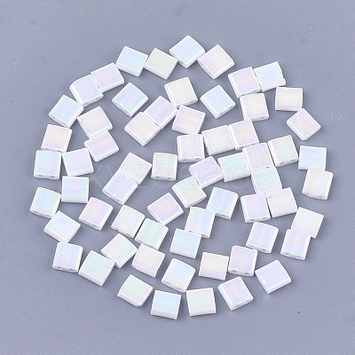 2-Hole Opaque Glass Seed Beads SEED-S023-28C-05-1