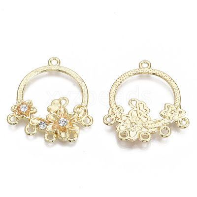 Alloy Rhinestone Chandelier Component Links X-PALLOY-S132-080-1