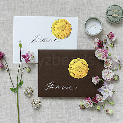 Self Adhesive Gold Foil Embossed Stickers DIY-WH0211-341-1