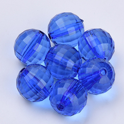 Transparent Acrylic Beads X-TACR-Q254-8mm-V44-1