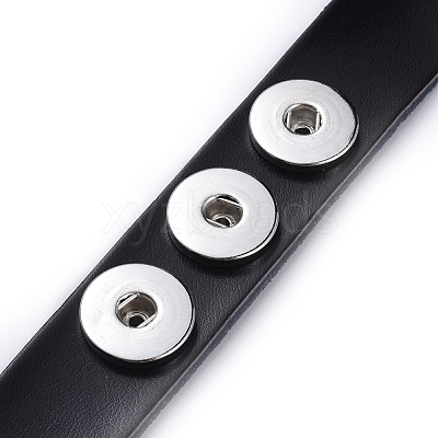 Leather Chunk Bracelet Making AJEW-R014-3-1