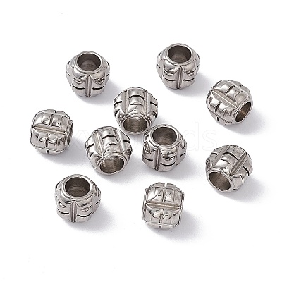 Tarnish Resistant 304 Stainless Steel Beads X-STAS-E039-9A-1
