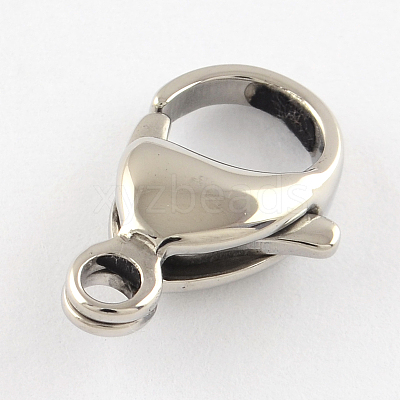 Tarnish Resistant Polished 304 Stainless Steel Lobster Claw Clasps LS-STAS-R072-09A-1