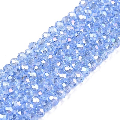 Electroplate Glass Beads Strands LS-EGLA-A044-T1mm-B14-1