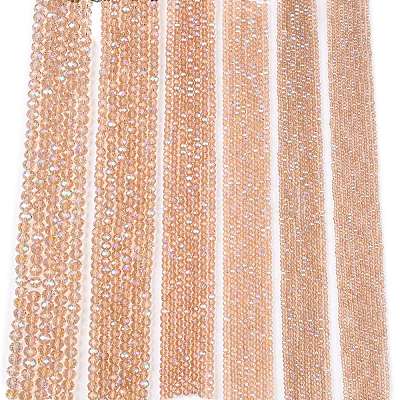 Electroplate Glass Beads Strands LS-EGLA-A044-T2mm-L20-1