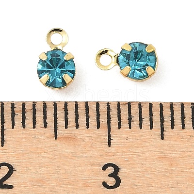 Brass Glass Charms X-KK-C097-08G-02-1