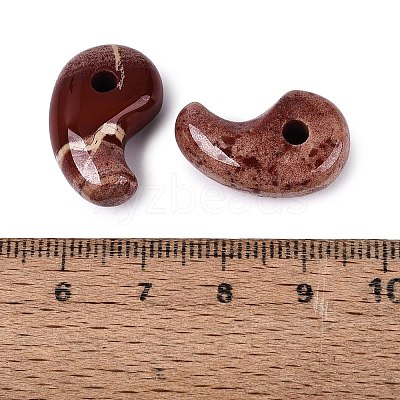 Natural Red Rainbow Jasper Pendants X-G-S294-07B-07-1