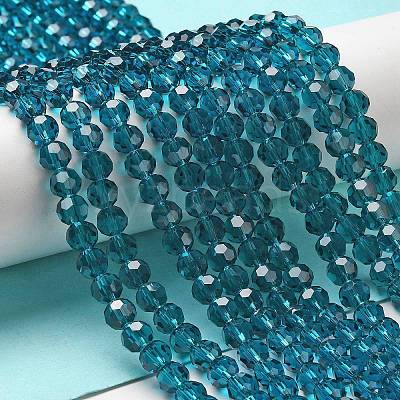 Transparent Glass Beads EGLA-A035-T6mm-D12-1