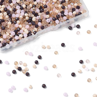 10 Strands 5 Styles Electroplate Glass Beads Strands EGLA-YW0003-95B-1