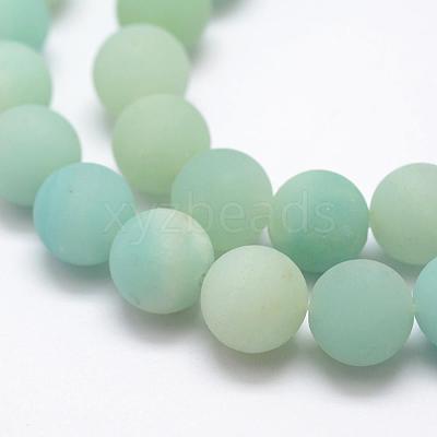Natural Amazonite Beads Strands G-K209-03A-10mm-1