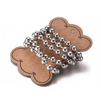 Tarnish Resistant 3.28 Feet 304 Stainless Steel Ball Chains X-CHS-E021-13L-P-1