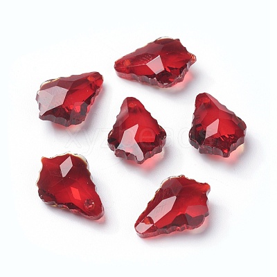 Faceted Glass Pendants GLAA-F068-C14-01-1