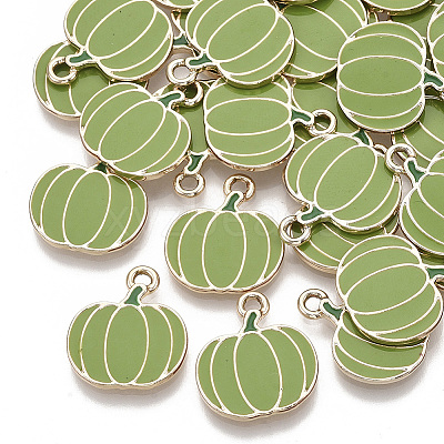 Autumn Theme Alloy Enamel Pendants LS-FIND-N048-025B-1