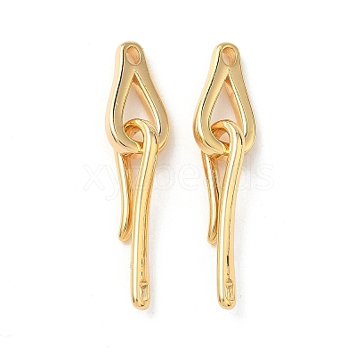 Brass Hook and S-Hook Clasps KK-Z136-41C-G-1