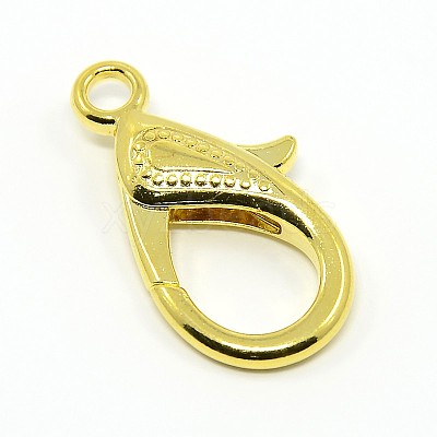 Tibetan Style Alloy Lobster Claw Clasps X-PALLOY-O027-G01-1