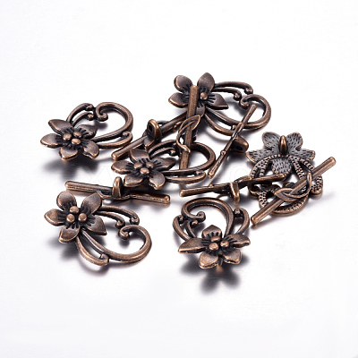 Tibetan Style Toggle Clasps RLF0677Y-NF-1