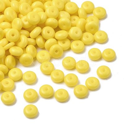 Baking Paint Opaque Glass Beads GLAA-A045-06D-1