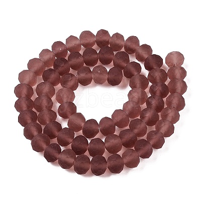 Transparent Glass Beads Strands X-EGLA-A044-T8mm-MD13-1