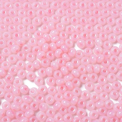 Imitation Jade 3/0 Glass Seed Beads SEED-Z001-A-A10-1