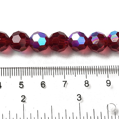 Electroplate Transparent Glass Beads Strands EGLA-A035-T10mm-L02-1
