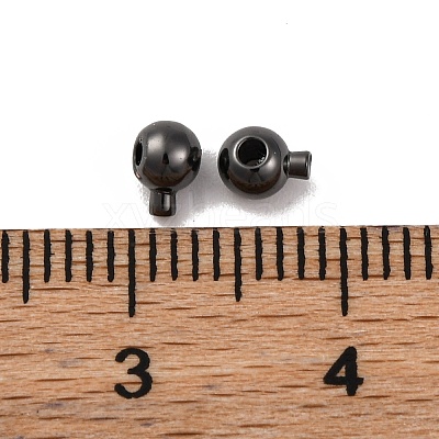Brass Crimp Beads KK-Z030-16A-B-1