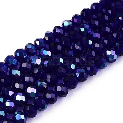 Electroplate Glass Beads Strands LS-EGLA-A044-T4mm-L06-1