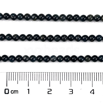 Natural Blue Tiger Eye(Dyed & Heated) Beads Strands G-M438-A04-01-1