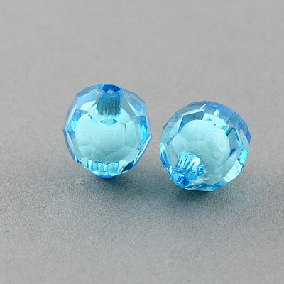Transparent Acrylic Beads TACR-S113-10mm-M-1