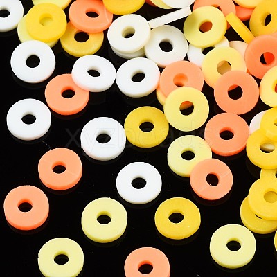 Handmade Polymer Clay Beads Strands CLAY-R089-6mm-T02B-09-1