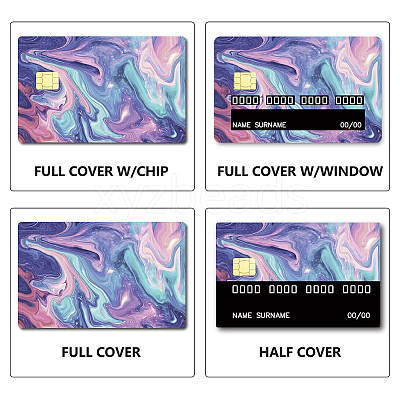 PVC Plastic Waterproof Card Stickers DIY-WH0432-007-1