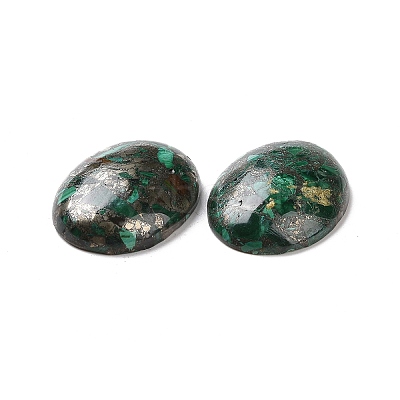 Natural Malachite Cabochons G-E464-42U-1