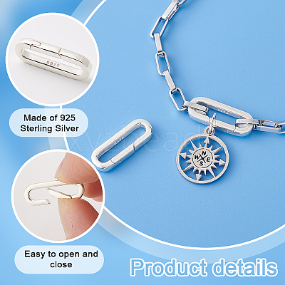 925 Sterling Silver Spring Gate Ringsed FIND-PH0021-77A-1
