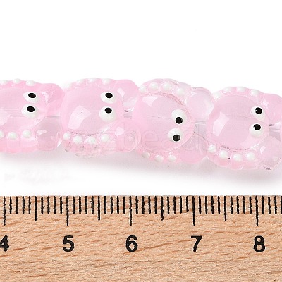 Transparent Glass Beads Strands LAMP-L078-010F-1