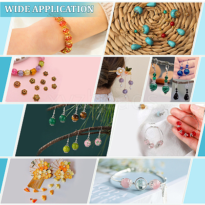 360Pcs 12 Styles Alloy & Iron Bead Caps Sets FIND-ME0001-39-1
