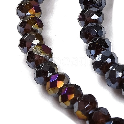 Baking Electroplate Glass Beads Strands X-DGLA-A039-J2MM-B20-1