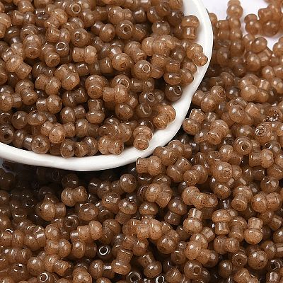 Transparent Colours Glass Seed Beads SEED-R001-01O-1