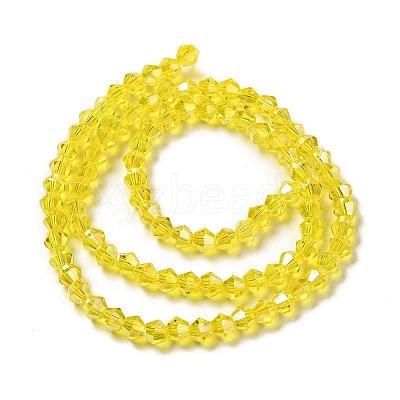 Transparent Electroplate Glass Beads Strands EGLA-S056-4mm-21-1