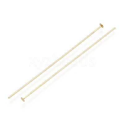 Brass Flat Head Pins KK-G331-11-0.7x63-1