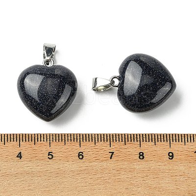Synthetic Blue Goldstone Pendants G-F820-10A-32-1