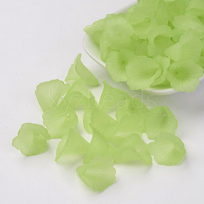 Transparent Acrylic Bead Caps X-PL551-C18-1